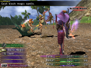 Rikku as a Thief attacking in Final Fantasy X-2.