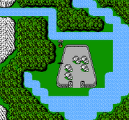 Crescent Lake on the World Map (NES).