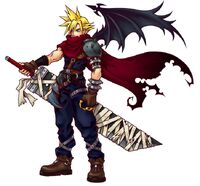 Cloud trong Kingdom Hearts.