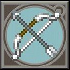 Icon for Silver Bow in Pictlogica Final Fantasy.