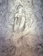 Artwork by Yoshitaka Amano called Prayer of Water.