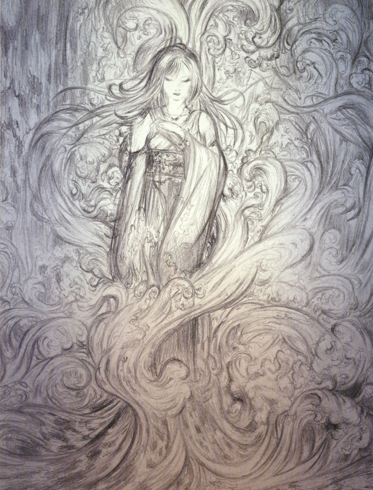 Download Yoshitaka Amano Final Fantasy Artwork PNG