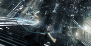 Noctis descends the stairs of the Citadel in a Versus XIII trailer.