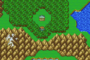 The Library in Bartz's world Overworld (GBA).