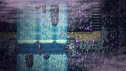 Waterfall damage in Final Fantasy II (PSP).