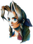 Menu portrait in Final Fantasy VII.