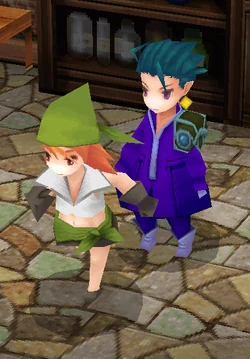 Desch follows the player (PC).