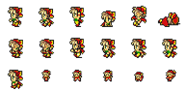 Set of Relm's sprites.