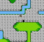 Ice Cave on the World Map (NES).