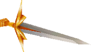 Excalibur, a recurring high-ranked weapon aligned with the Holy element.