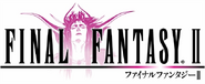 Логотип переиздания Final Fantasy II, на котором изображён Император в красно-розовых тонах.