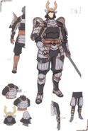 Concept art of a Samurai.