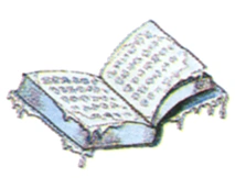 Concept art of Book of Ice from Final Fantasy III.