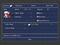 FFIII iOS Equipment Menu