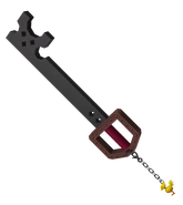 The Metal Chocobo Keyblade in Kingdom Hearts, based on the Buster Sword.