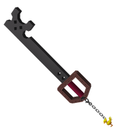 The Metal Chocobo Keyblade in Kingdom Hearts, based on the Buster Sword.