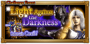 Global event banner for "Light Against the Darkness".