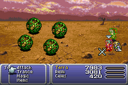 Evasion via swords in Final Fantasy VI (GBA).