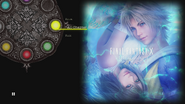 The main menu of Final Fantasy X HD Remaster Original Soundtrack.