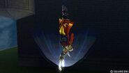 Gilgamesh using Jump in Dissidia 012 Final Fantasy.