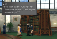 Zell looking for book from FFVIII Remastered