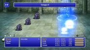 Teleport in battle in Final Fantasy V (Pixel Remaster).