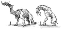 Catoblepas, a monster designed after its Final Fantasy V counterpart.