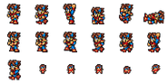 Set of Bartz's Knight sprites.