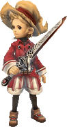 Red Mage adventurer in Final Fantasy Crystal Chronicles: My Life as a Darklord.