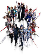 Bartz alongside the other 14 main characters.