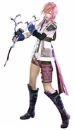 Render of Lightning costume with the Binding Rod.