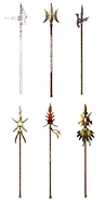 Kimahri's spears.