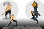 Cloud vs Sephiroth cold cast statue.