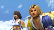 Tidus and Yuna en route to Kilika.