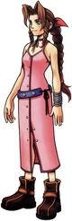 Aerith em Kingdom Hearts.
