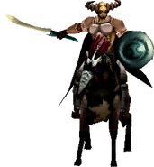 Odin as he appears in Final Fantasy IV (iOS).