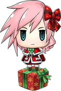 Lightning's Christmas illustration.