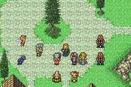 The Empire signing a peace treaty with the espers (GBA).