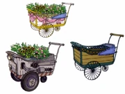 The flower wagon models.