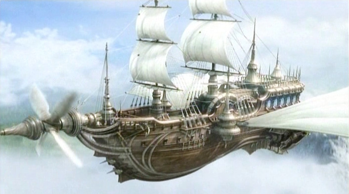 fantasy flying ship