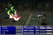 Second version of Blade Beam in Final Fantasy VII.