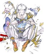 Bartz concept art by Yoshitaka Amano.