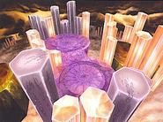 Concept art of the Crystal World in Dissidia.