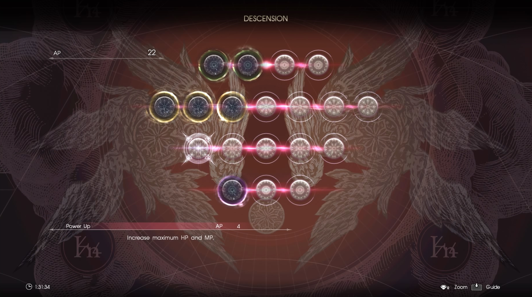 final fantasy 15 ascension grid final fantasy 15 ascension grid
