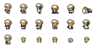 Set of Krile's "Beastmaster" Wardrobe Record sprites.