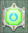 Green panel.
