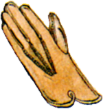 Official art of Leather Gloves from Final Fantasy and Final Fantasy II.