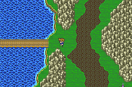 Big Bridge on the World Map in Galuf's world (GBA).