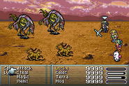 Evasion via daggers in Final Fantasy VI (GBA).