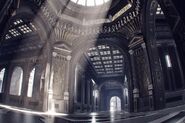 Concept art depicting the Kingdom of Lucis's interior.